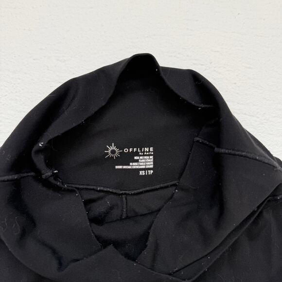 Offline By Aerie Real Me Hi-Rise Flare Leggings Crisscross Waist, Size XS - Picture 3 of 4